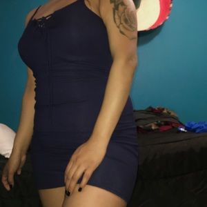 Navy blue sun dress